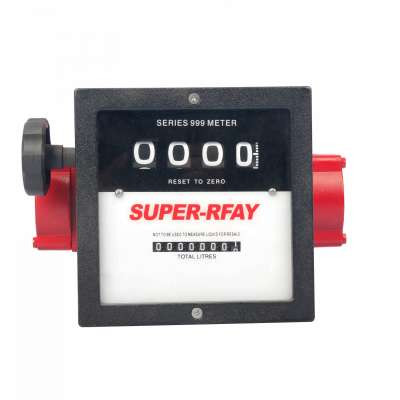 Aluminum 4 digits Diesel Fuel Mechanical Flow Meter