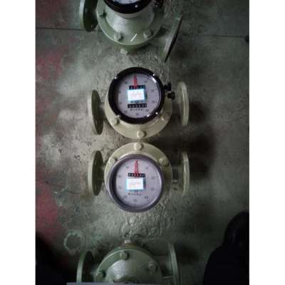 LC mechanical oval gear flow meter